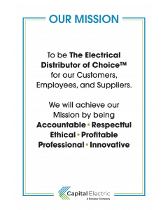 Capital Electric Mission Statement Poster