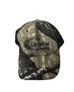 Capital Electric Camo Baseball Hat with Square D