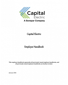 Capital Electric Employee Handbook 2024