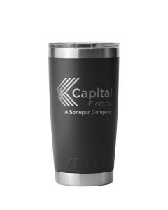 Capital Electric Yeti 20oz Rambler Tumbler Black