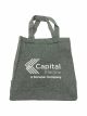 Dark Green Cotton Grocery Tote